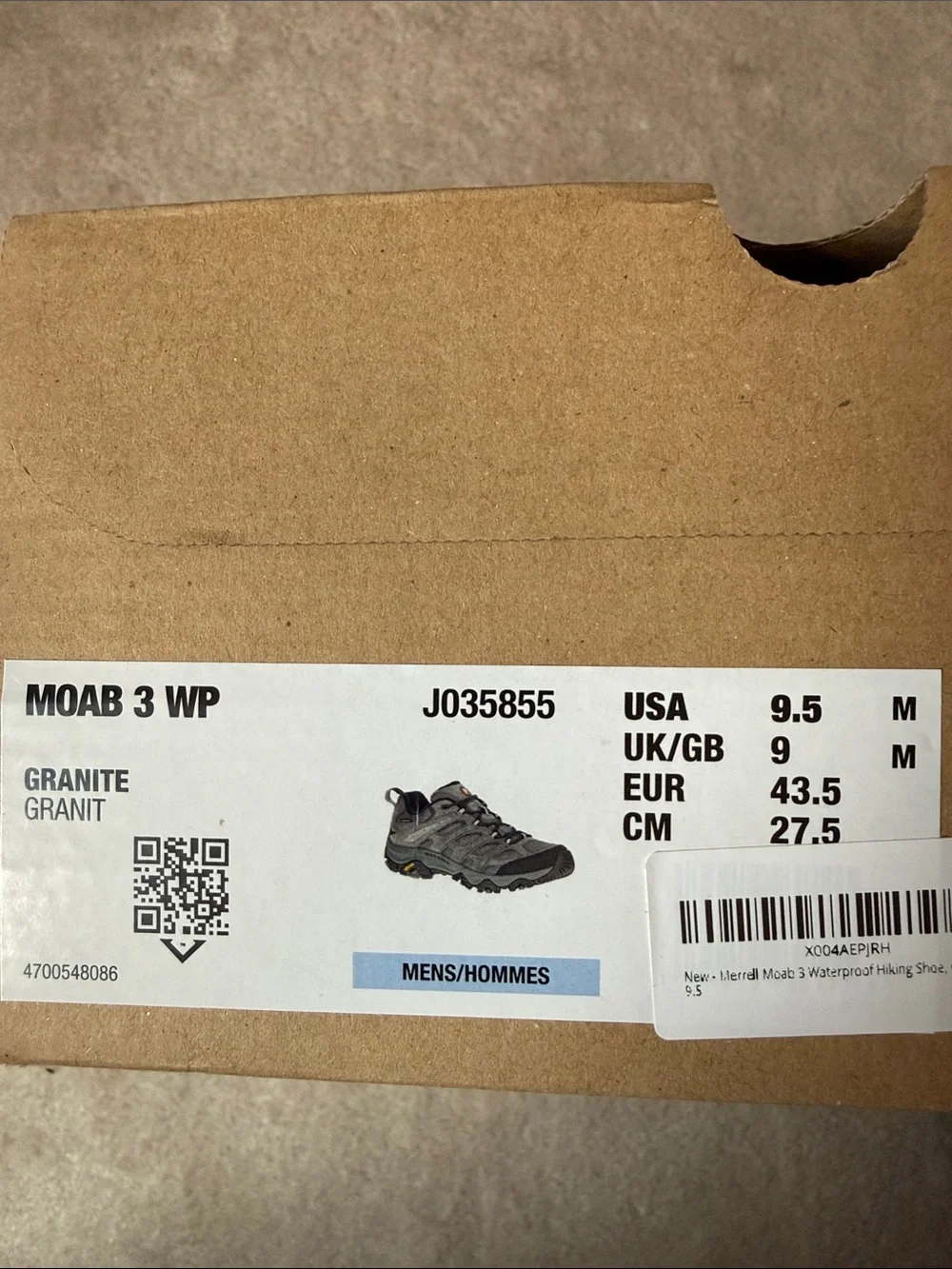Merrell waterproof membrane